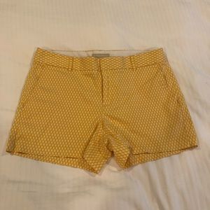 Banana Republic Martin Fit Size 12  Yellow Shorts